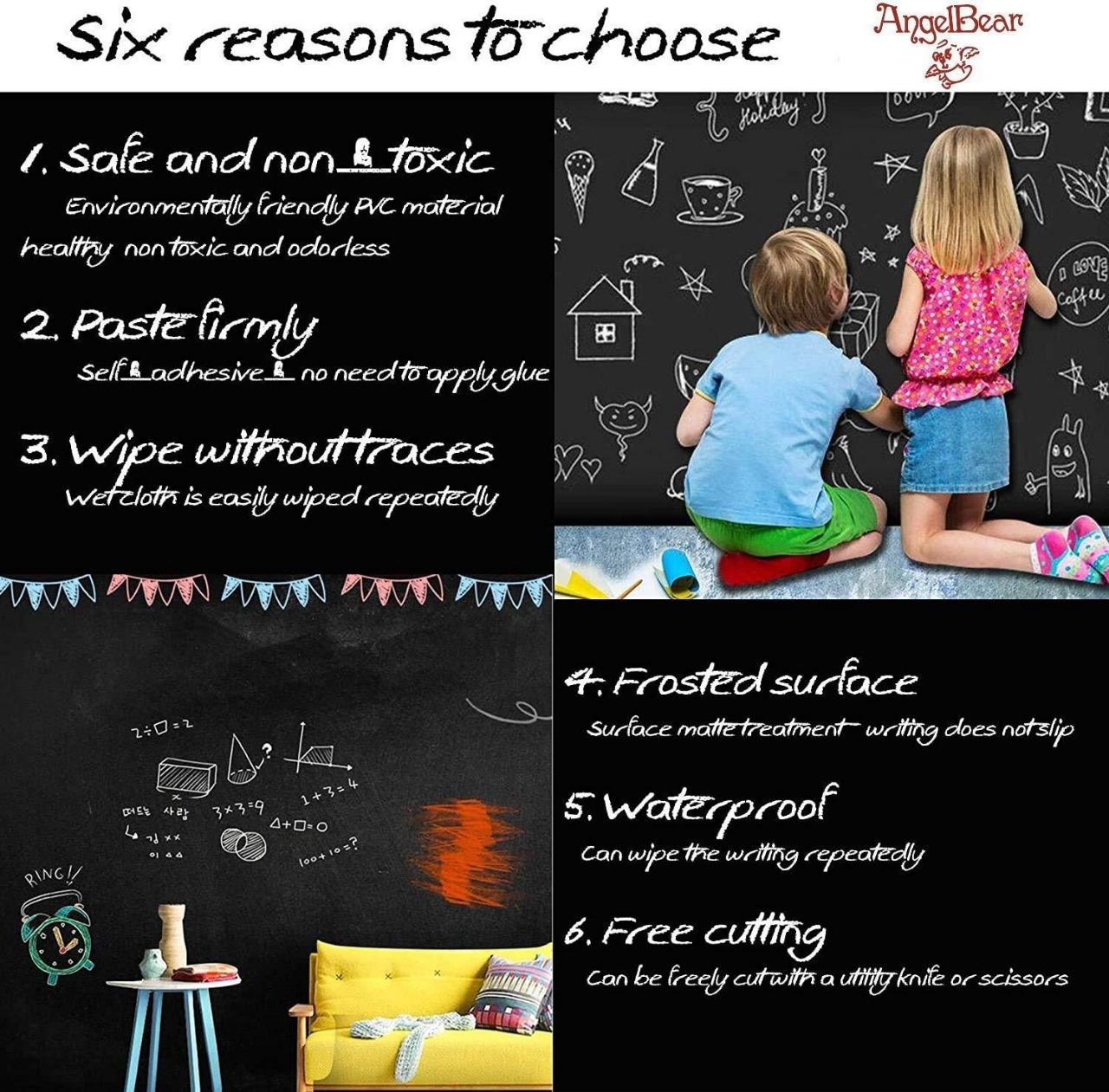 NewGen Customised Large Blackboards┃Chalkholder┃Colorful Chalks