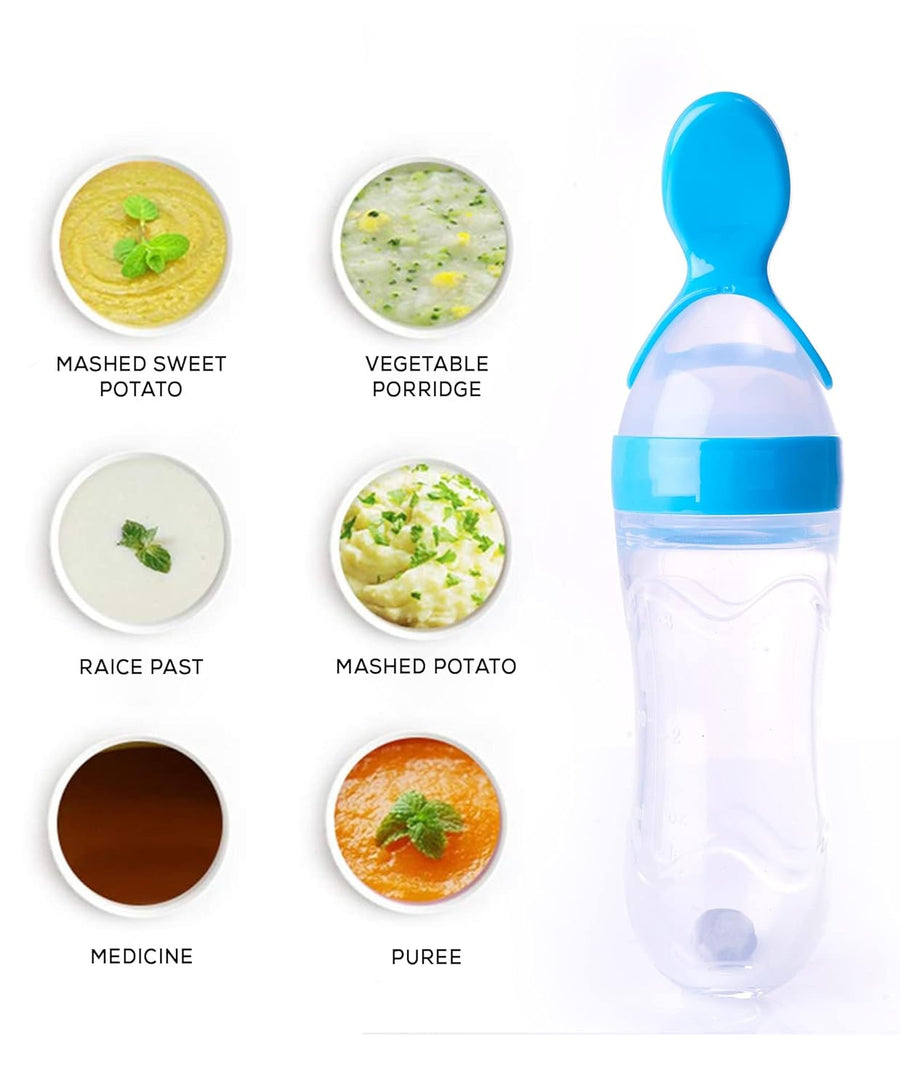 MAGICAL BABY SQUEEZY SILICONE SPOON BOTTLE LAST DAY 50% OFF