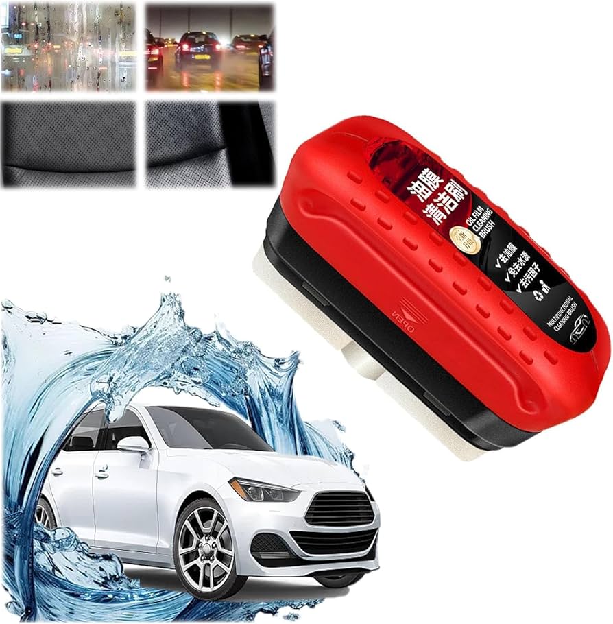 🚗Automotive Oil Film Cleaning Brush 🛠️, Glass Cleaning Board 🧼