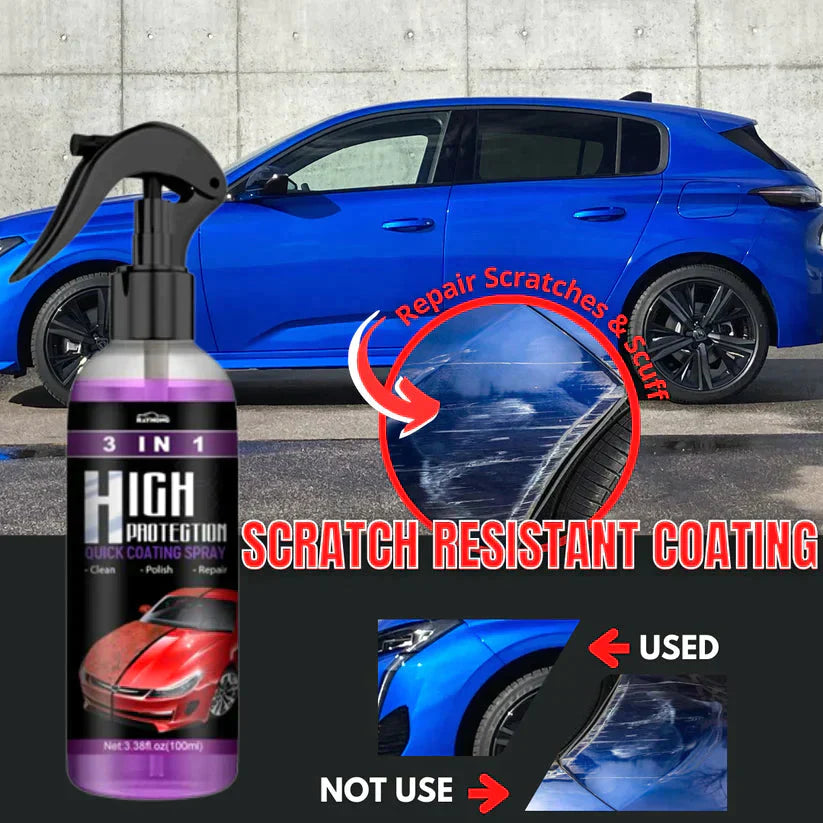 3 in 1 High Protection Quick Car Ceramic Coating Spray - Buy 1 Get 1 free