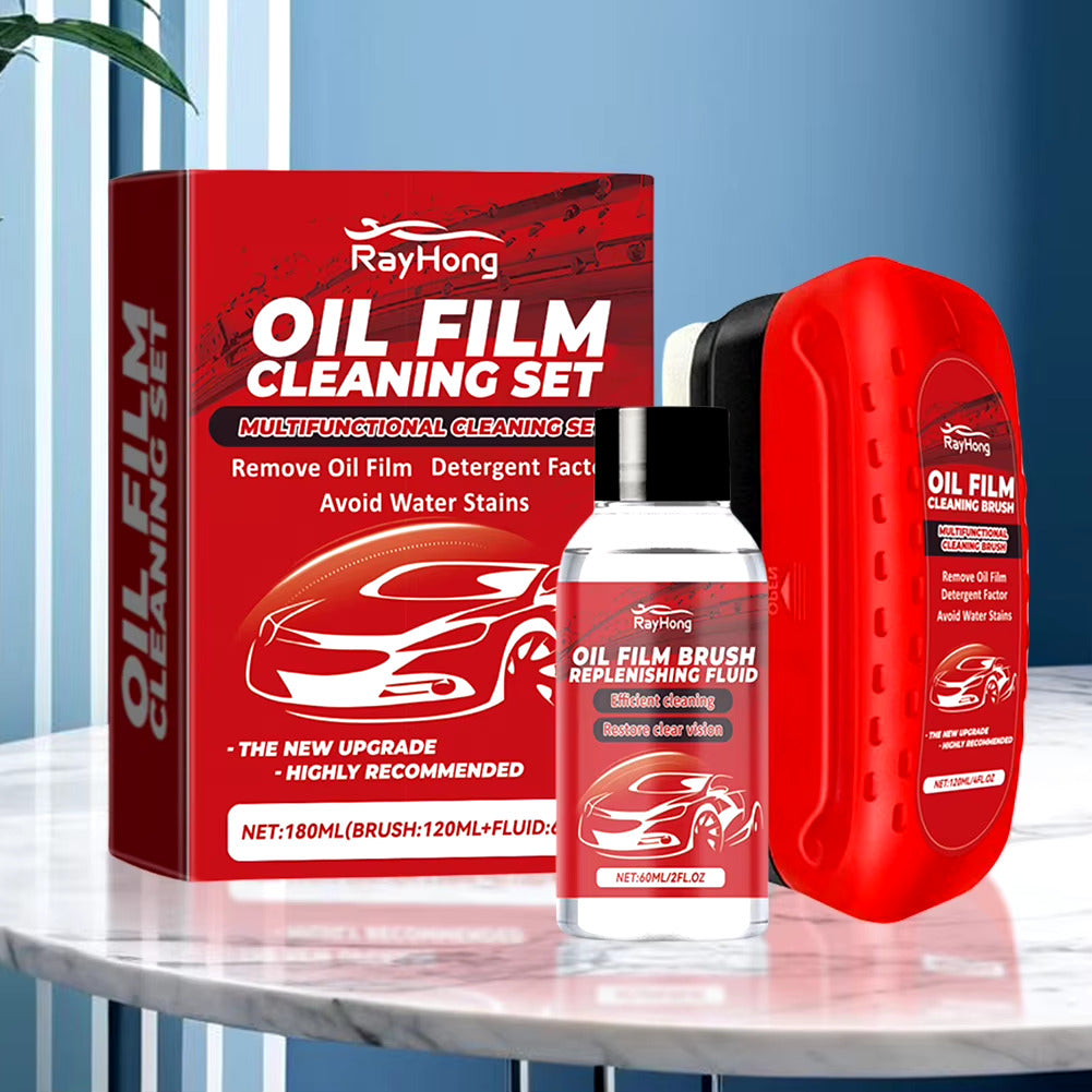 🚗Automotive Oil Film Cleaning Brush 🛠️, Glass Cleaning Board 🧼